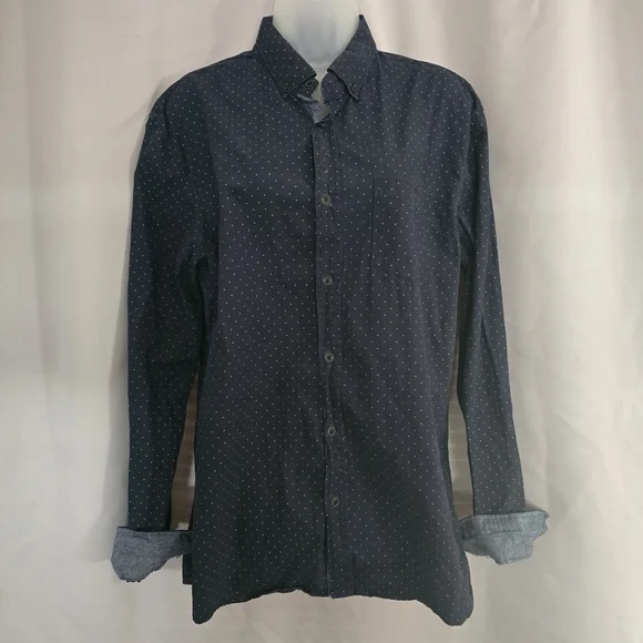 COTTON ON Brunswick Garmets Navy Button Down Shirt - Picture 1 of 5